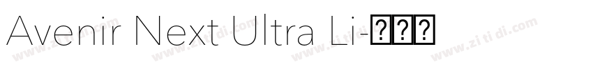 Avenir Next Ultra Li字体转换